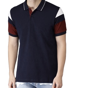 T-shirts polo de dernière couleur pour hommes Polo brodé personnalisé T-shirt polo 100% coton avec col et manchette motif imprimé décontracté - Product Image 3