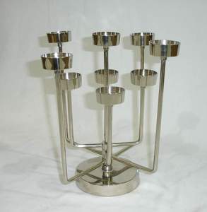 Portavelas de Malla Metálica de Primera Calidad con Diseño de Hojas Multisección para Decoración de Bodas y Centros de Mesa - Product Image 6