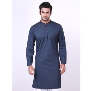 ชุดคุर्ตา ชัลวาร์ สีน้ำเงินสำหรับผู้ชาย ขายดี ดีไซน์ใหม่สำหรับฤดูร้อนและฤดูหนาว ปี 2022 ชุดขายดี - Product Image 2