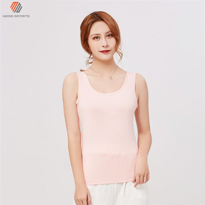 Camiseta sin Mangas Deportiva para Mujer MESS SPORTS 2024, Informal, Transpirable, de Secado Rápido, Tejido de Rizo, Poliéster/Algodón, Blanca, para Verano - Product Image 4