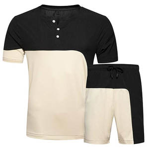 Ensemble de t-shirts et de shorts pulls imprimés de haute qualité pour hommes, design personnalisé, dernière mode pour l'été - Product Image 1