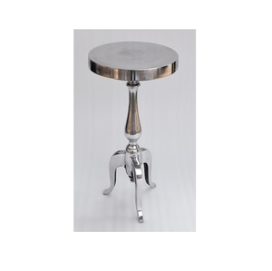 ตกแต่งบ้านห้องนั่งเล่นห้องนอนโต๊ะกาแฟหินอ่อนโต๊ะกลมโต๊ะข้างทันสมัยพร้อมสีเงิน - Product Image 3