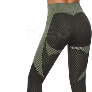 Ropa Deportiva personalizada de LICRA para mujer, ropa de Yoga de cintura alta, chaqueta de gimnasio sin costuras, conjunto de ropa deportiva de manga larga - Product Image 6