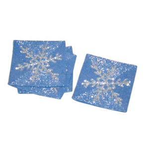 Flocon de neige En Perles De Verre Sous-verres - Product Image 1