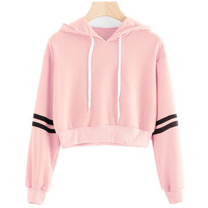 Sudaderas con capucha para mujer, top corto de alta calidad con diseño personalizado, novedad - Product Image 1