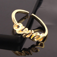 Bagues en acier inoxydable du zodiaque, anneau personnalisé en or/argent, bélier, lite, poids réglable, horoscope astrologie, vente en gros, pièces