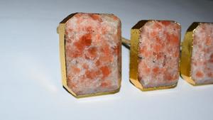 Perilla de ágata Sunstone para earing Sun Stone Boll oater Stone perilla de piedra Sun Stone Tree - Product Image 6