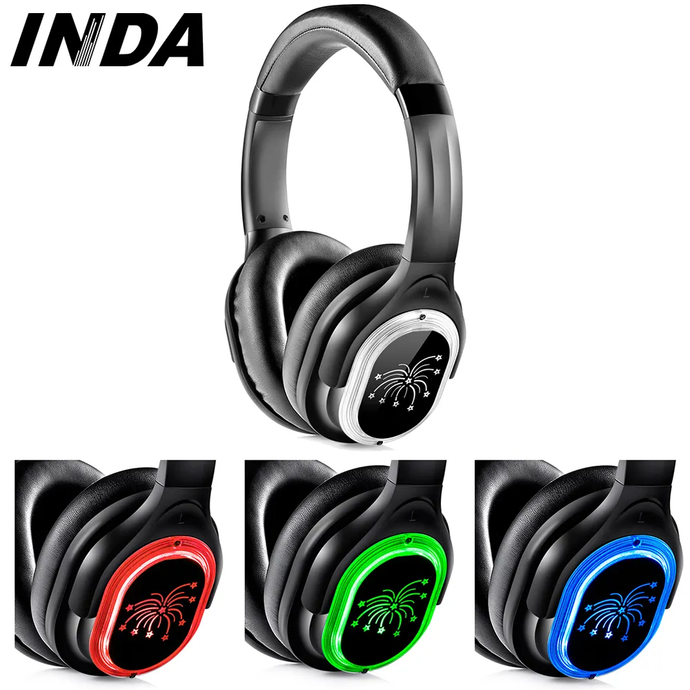 3 Kanalen Stille Disco Headsets Stille Party Hoofdtelefoon En Zenders