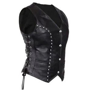 Moto En Cuir De Vachette Véritable femmes Dames Classique Veste - Product Image 1
