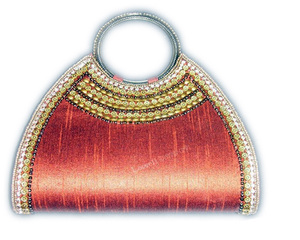 Hand Embroidery Satin Clutch Evening Purse for Lady-lowellcraft - Product Image 1
