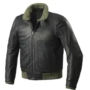 सुपर गर्म भेड़ त्वचा फर सर्दियों जिपर ऊपर जैकेट चमड़े की जैकेट के लिए पुरुषों/मोटरबाइक पेशेवर जैकेट