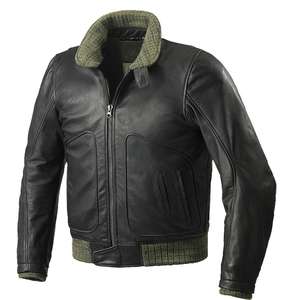 Chaquetas de piel de oveja supercálidas con cremallera para hombre, chaqueta profesional de moto para invierno - Product Image 1