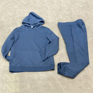 Venta al por mayor de peso pesado de algodón OEM logotipo personalizado 100% algodón Unisex chándal mujeres Jogger conjunto a juego hombres chándal liso hombres chándal - Product Image 4