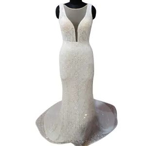 Top 5 besten Perlen Brautkleid für Luxus kleid für Braut Hochzeit treue Kleider