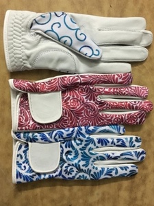 Gants de golf imprimés de qualité supérieure pour main gauche Logo personnalisé en cuir Cabretta pour le sport - Product Image 3