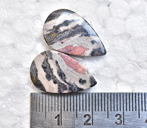 พอร์ซเลนแจสเปอร์คู่ Cabochon พอร์ซเลนที่มีคุณภาพสูงแจสเปอร์พลอยคู่สำหรับทำเครื่องประดับทำด้วยมือพลอยพอร์ซเลน - Product Image 3