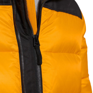 Custom Logo Men's Windproof Padded Down Coats <b>Hoodie</b> Collar Bubble Puffer Jacket Jeans Fabric Keep Warm Winter Jacket - Product Image 4