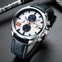 Curren 8324 Fashion Casual Mens Sport Horloge Mannen Analoge Quartz Horloges Waterdicht Datum Militaire Horloges Mannen Klok