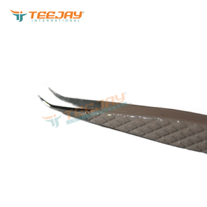 Pinzas para extensión de pestañas, pinzas con recubrimiento de polvo rosa, 4mm, Luna curvada, Punta ultrafina, perfecta para aislar y recoger pestañas - Product Image 2