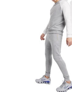 Chándal deportivo personalizado para hombre, chándal de dos piezas de algodón 100%, Color liso, a la moda, venta al por mayor - Product Image 2