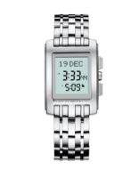Jam Tangan Muslim Alazan Islami untuk Waktu Adzan, Sholat Fajr, Penunjuk Kiblat, Anti Air, Bahan Stainless Steel, Penunjuk Waktu Sholat Dunia