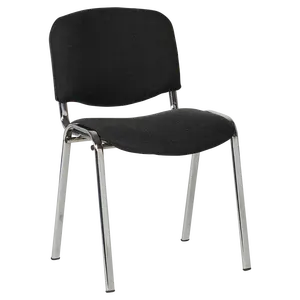 Офисный стул для посетителей студенческих конференций, Штабелируемый дешевый стул из ткани 1135 люкс-черный, графитовый