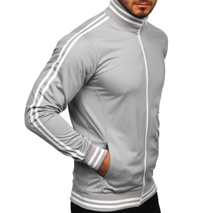 Sweats à capuche et sweatshirts d'hiver à manches longues avec fermeture à glissière et impression numérique doublés de polaire respectueux de l'environnement pour hommes - Product Image 4