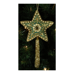 Adornos Navideños Colgantes Bordados a Mano con Cuentas para Decoración - Product Image 1