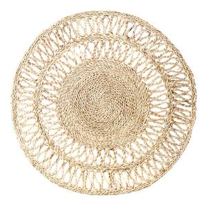Charger <b>Round</b> Seagrass Woven Placemats Durable Eco-friendly Cowrie Shell and Seagrass Placemats - Product Image 1