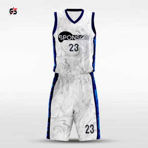 Uniforme de basket-ball haut de gamme, ensemble short de sport unisexe, vêtements en tissu 100% Polyester avec impression personnalisée de haute qualité - Product Image 1