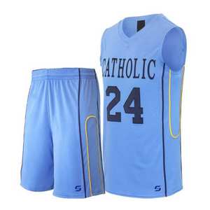 Ensemble de maillots de basket-ball à sublimation personnalisée de haute qualité grande taille uniforme à porter avec un short pour l'équipe - Product Image 6
