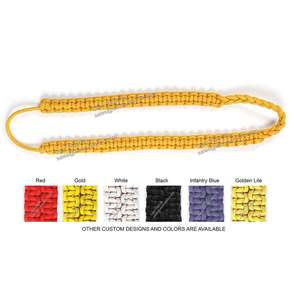 Cordon d'épaule jaune d'infanterie de cérémonie Cordon d'épaule en nylon de cérémonie - Product Image 4