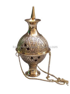 Brass Sun <b>Incense</b> Burner and Charcoal <b>Cone</b> Holder Aromatherapy Diffuser in Resin for Individual & Home Use - Product Image 4