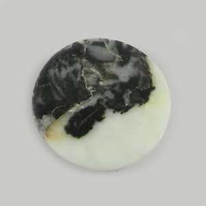 Gemas sueltas para fabricación de joyas, piedra Natural de jaspe de cebra, cabujones redondos de 21mm, 4.27gms - Product Image 3