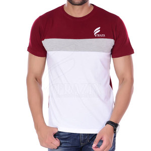 T-shirt pour homme en coton tricoté de qualité supérieure, personnalisable, respirant, à manches courtes, style streetwear - Product Image 1