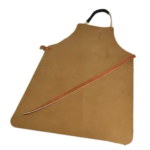 Best Manufacturer Handmade Vintage water resistant leather apron wholesale multifunctional tool apron