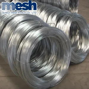 Ferro acciaio a basso prezzo di alta qualità BWG 20 21 22 GI filo vincolante argento elettro zincato QUNKUN 2mm filo zincato
