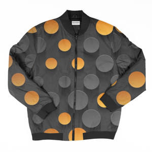 แจ็คเก็ตบอมเบอร์ลายดอกไม้สำหรับผู้หญิง,เสื้อบอมเบอร์แจ็คเก็ตพิมพ์ลายดอกไม้ทั้งตัวสำหรับผู้หญิง - Product Image 3