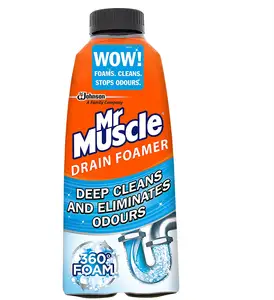 Drain Cleaning Foame to Unleashes Household Sink & Pipes Eliminate Odour & Unblocked Drain Liquid Cleaner