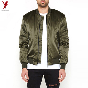 Wholesale High Quality <b>Light</b> <b>Weight</b> Winter Wear 2022 Customized Logo Printing New design Satin <b>Jacket</b> For Men - Product Image 2