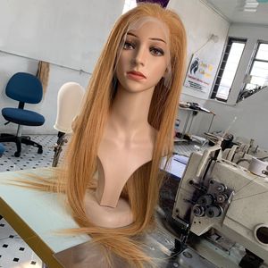 Perruque Lace Wig cheveux naturels lisses, perruque Lace Wig Transparent HD, de couleur (26 pouces) - Product Image 1