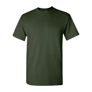 Мужские хлопковые однотонные футболки премиум-класса, оптовая продажа, Однотонная футболка унисекс с индивидуальным логотипом, 100% хлопок