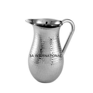 Hotels And Restaurants Handcrafted Luxury Stainless Steel Jug Shiny Finishing Large <b>Water</b> Storage Jug Portable Drinking Jug - Product Image 4