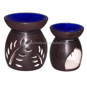 Ceramic <b>Tea</b> <b>Light</b> Oil burner in Color Finish and Aroma Difuser for Home and Kitchen Decor Room Aroma - Product Image 4