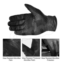 Gants de moto imperméables, respirants, légers, à doigts entiers, chauds pour l'hiver, compatibles écran tactile, en cuir, pour la course et les activités de plein air