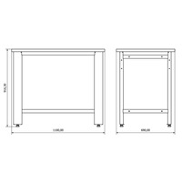 Armadio Industriale Bodur BD361503 OEM/ODM/OBM Personalizzabile in Acciaio Laminato a Freddo Verniciato a Polvere RAL9005 Nero Garanzia 2 Anni 51kg