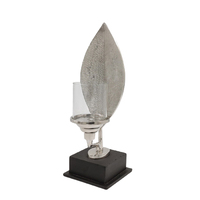 Porte-bougie décoratif en métal en forme de palmier, pour une seule bougie, rangement et organisation, couleur or, porte-bougie chauffe-plat