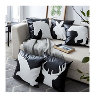 Housse de coussin en cuir, patchwork de luxe, Style européen, broderie des animaux, housse d'oreiller, nouvelle collection 2020