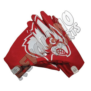 Gants de réception de football américain Super Sticky Palm Custom Camouflage Design Back Hand Sublimation Printing - Product Image 3