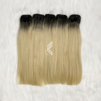 Extensions de cheveux naturels pour dreadlocks, 100% cheveux vierges Remy non traités du Vietnam, trame plate, ondulation soyeuse, 1 pièce